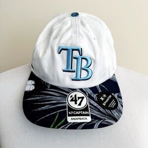 Tampa Bay Rays Snapback Hat Mens 47 Brand Hurley Tropical Embroidered Fan Gift